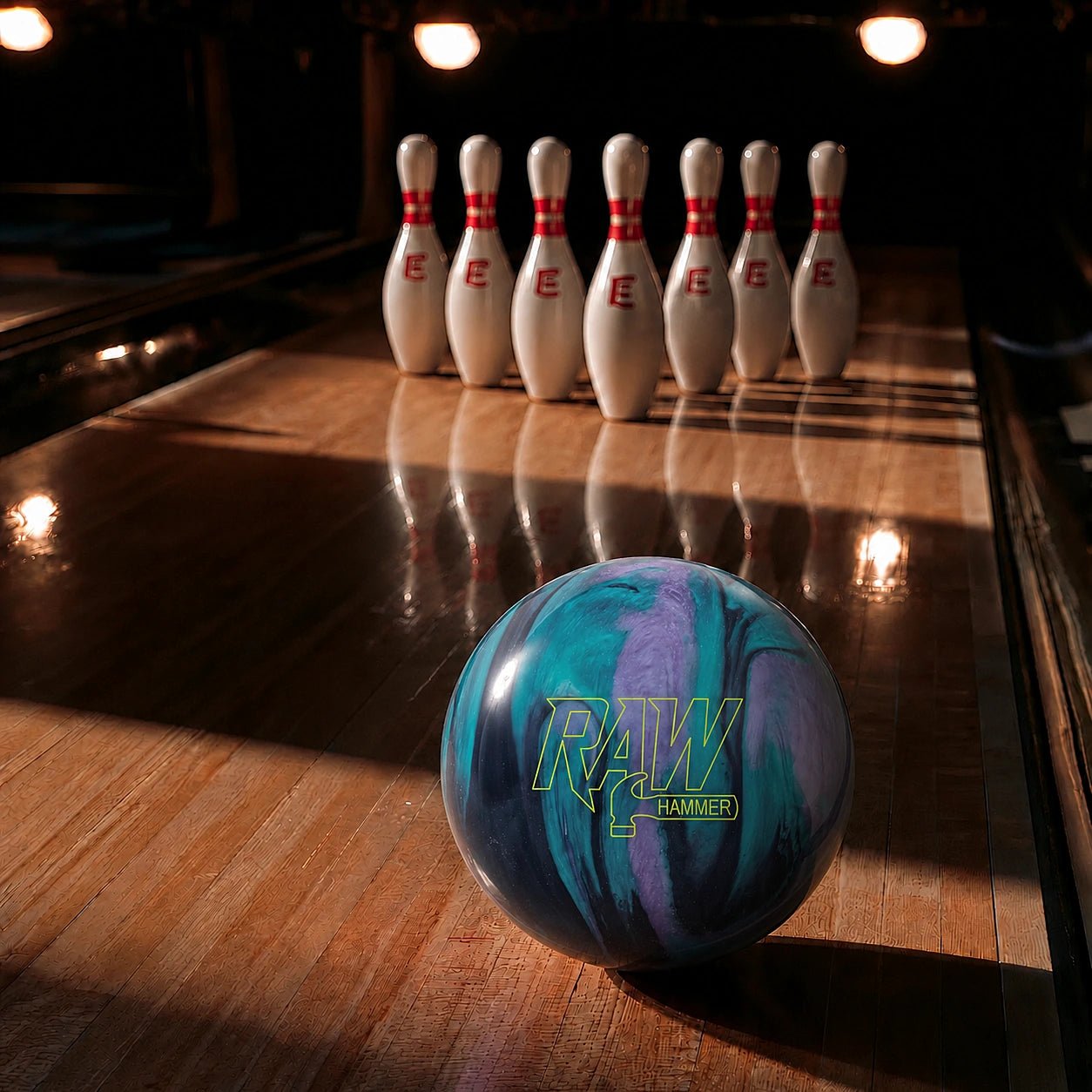 Boule RAW Black/Purple/Teal - Bowling Stars