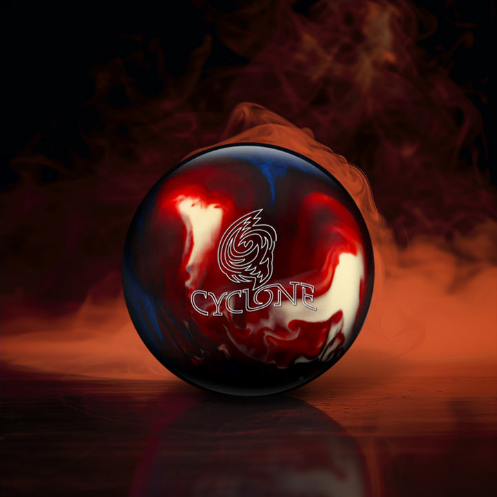 Bola EBONITE CYCLONE - ROJO/BLANCO/AZUL