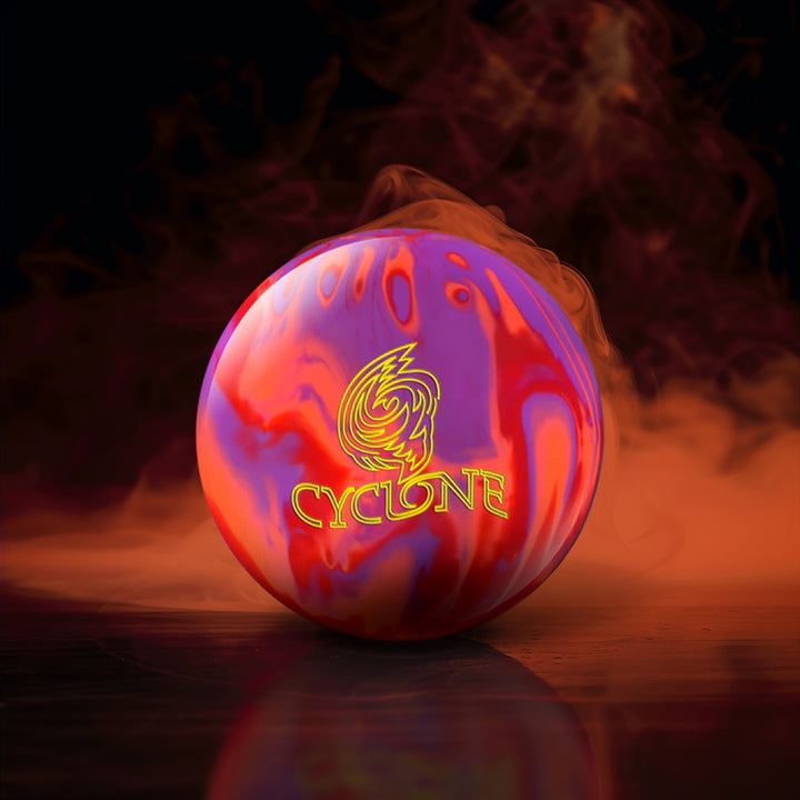 Minge EBONITE CYCLONE - PORTOCALIU/MOV/ROSU 15 LBS