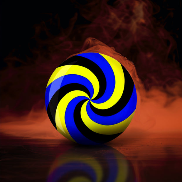 Minge -A-Ball spirala galben/albastru/negru