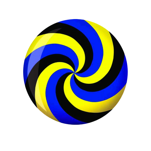 boule de bowling, BOULE Viz-A-Ball Spiral Jaune/Bleu/Noir - Bowling Star's
