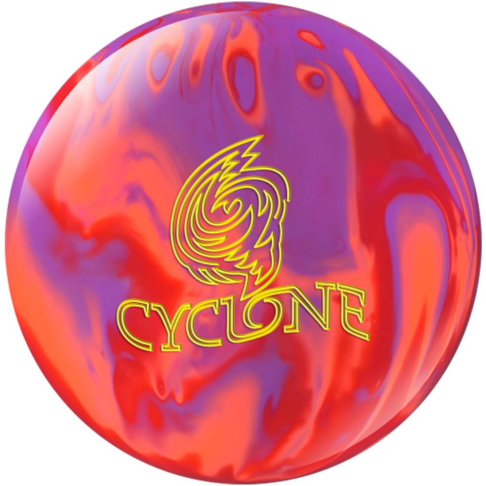 boule de bowling, BOULE EBONITE CYCLONE - ORANGE/PURPLE/RED 15 LBS - Bowling Star's