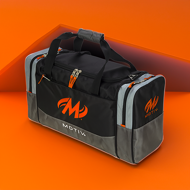 Sac MOTIV SHOCK™ TOTE MET 2 BALLEN (ZWART/ORANJE)