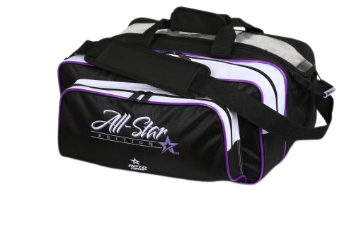 SAC, ROTO GRIP 2-BALL TOTE PLUS BLACK/WHITE/PURPLE - Bowling Star's