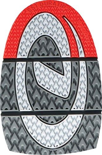 Semelle Dexter The 9 - Traction Maximale, AeroGrips Gris/Rouge