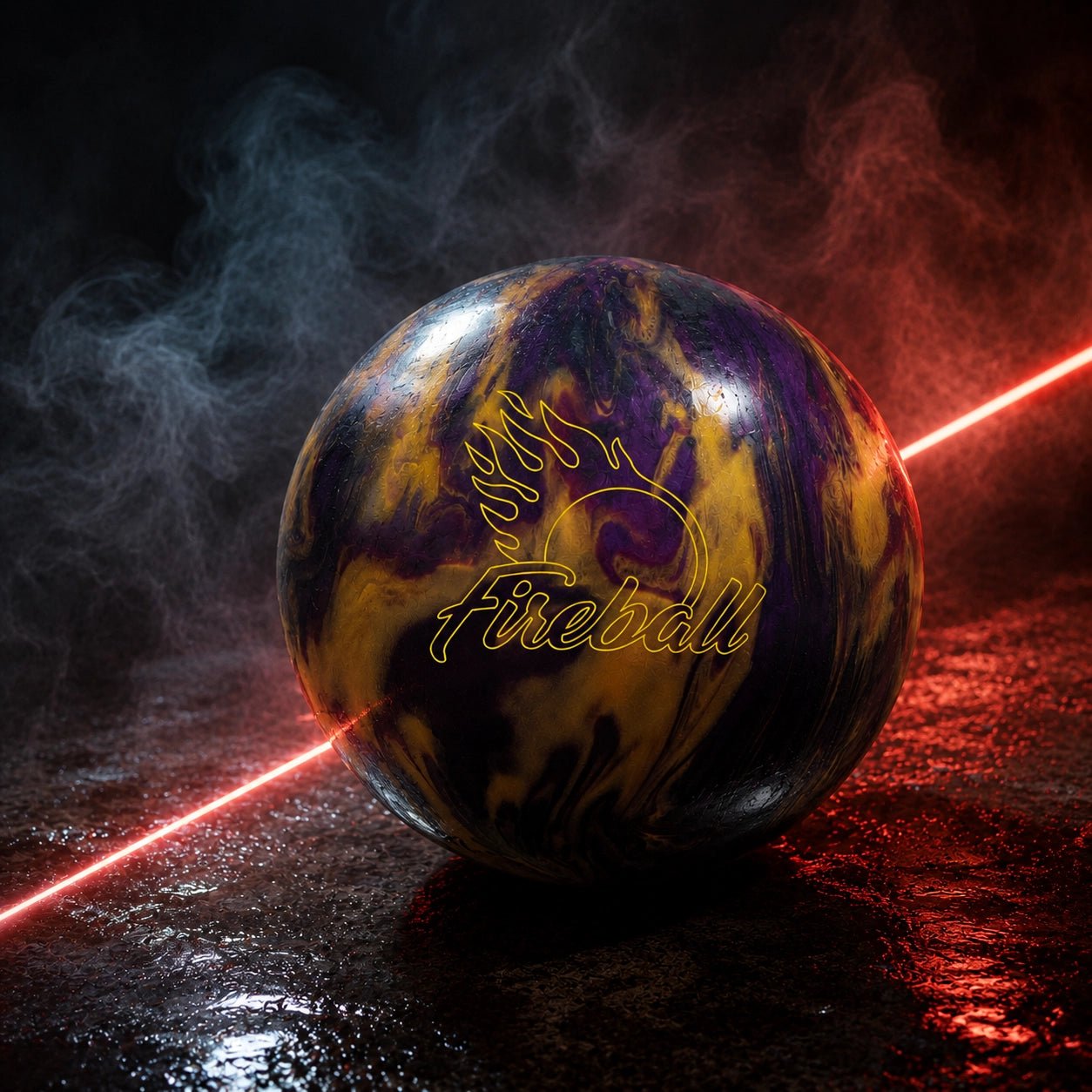 Boule Blaze Strike Purple/Gold - Bowling Stars
