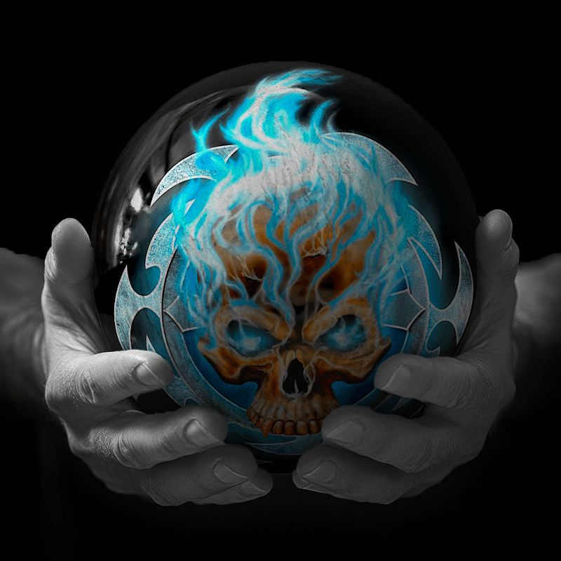 Boule Blue Skull Strike - Bowling Stars