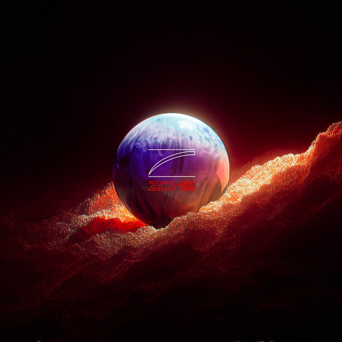 Boule <br> BRUNSWICK DANGER ZONE PURPLE ICE - Bowling Stars