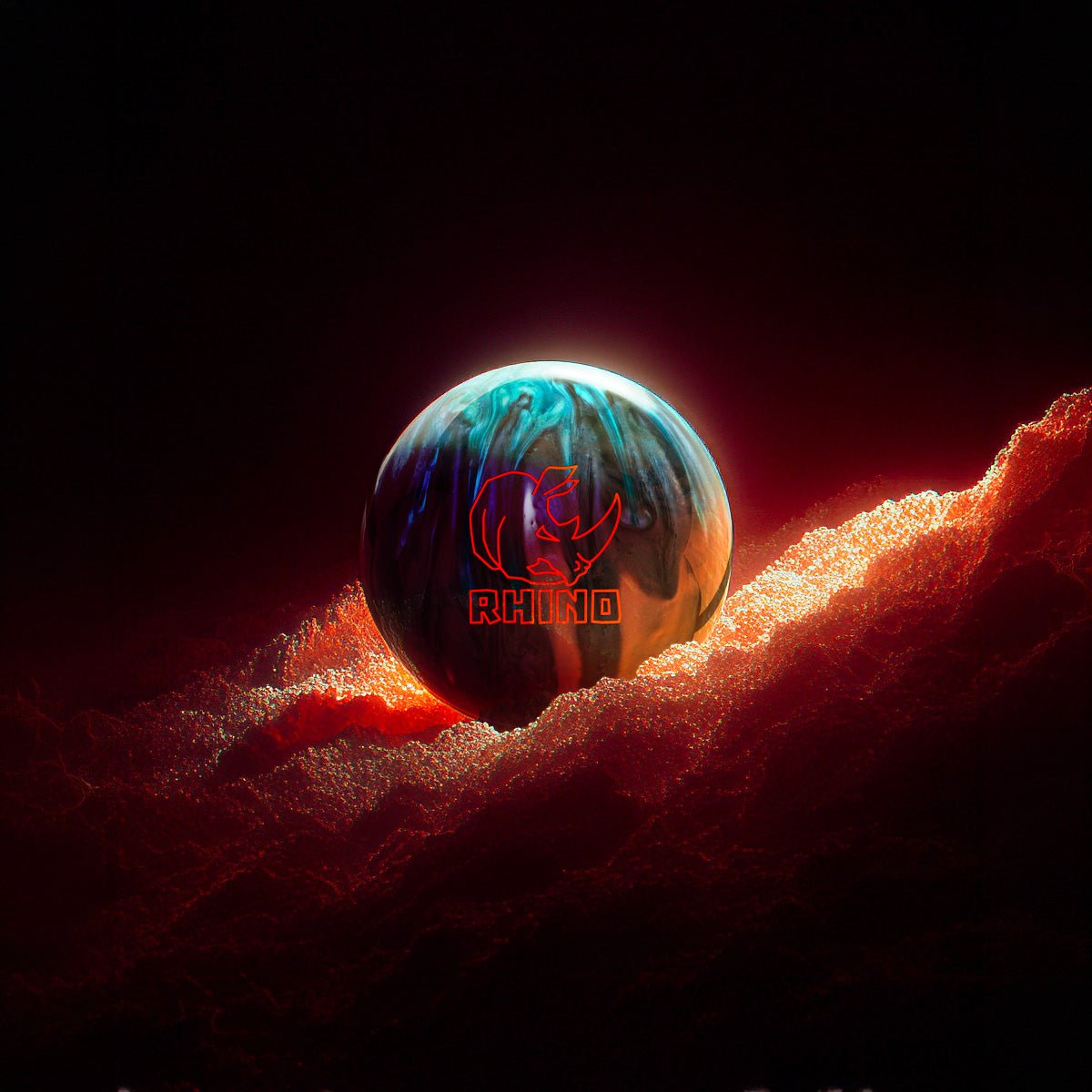 Boule <br> BRUNSWICK RHINO BLUE CADET GREY SILVER - Bowling Stars