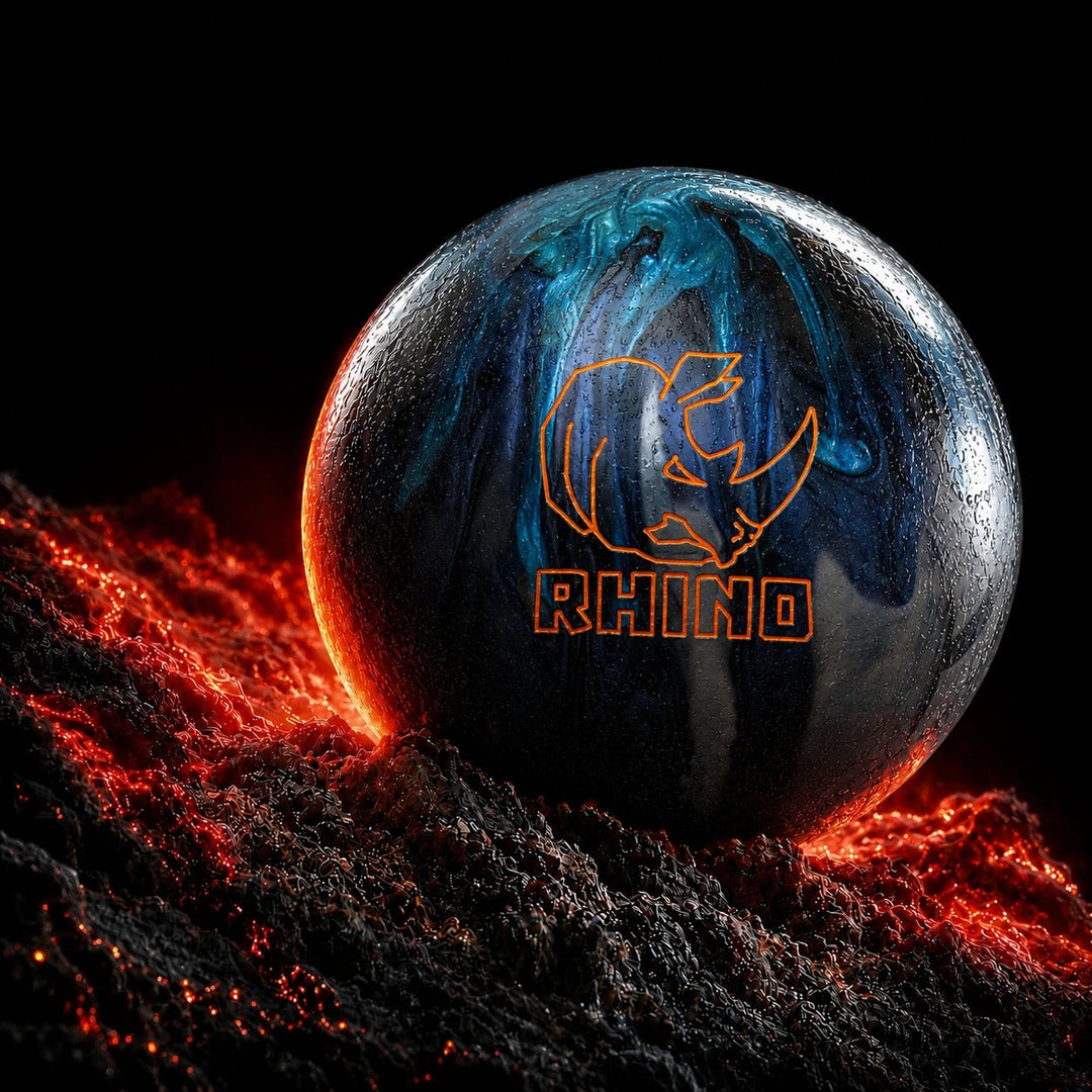 Boule BRUNSWICK RHINO BLUE CADET GREY SILVER - Bowling Stars