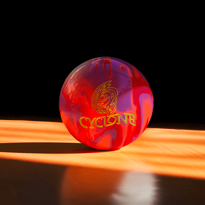 Palla EBONITE CYCLONE - ARANCIONE/PURPOLO/ROSSO 15 LBS - Stelle del Bowling