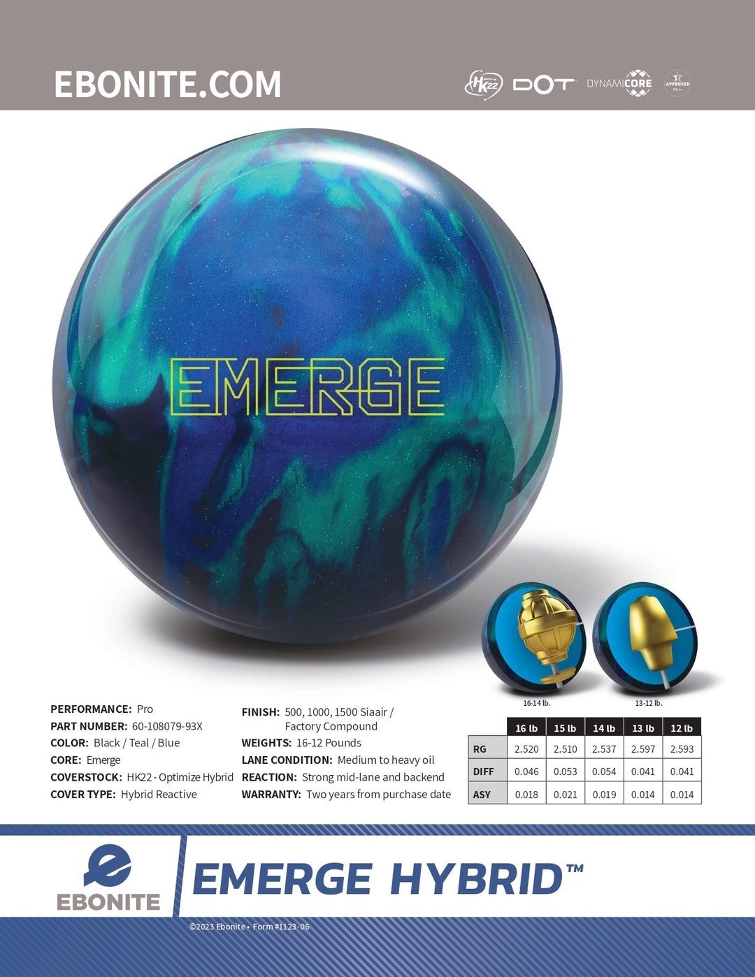 HYBRID EMERGE-KUGEL - Bowling Stars