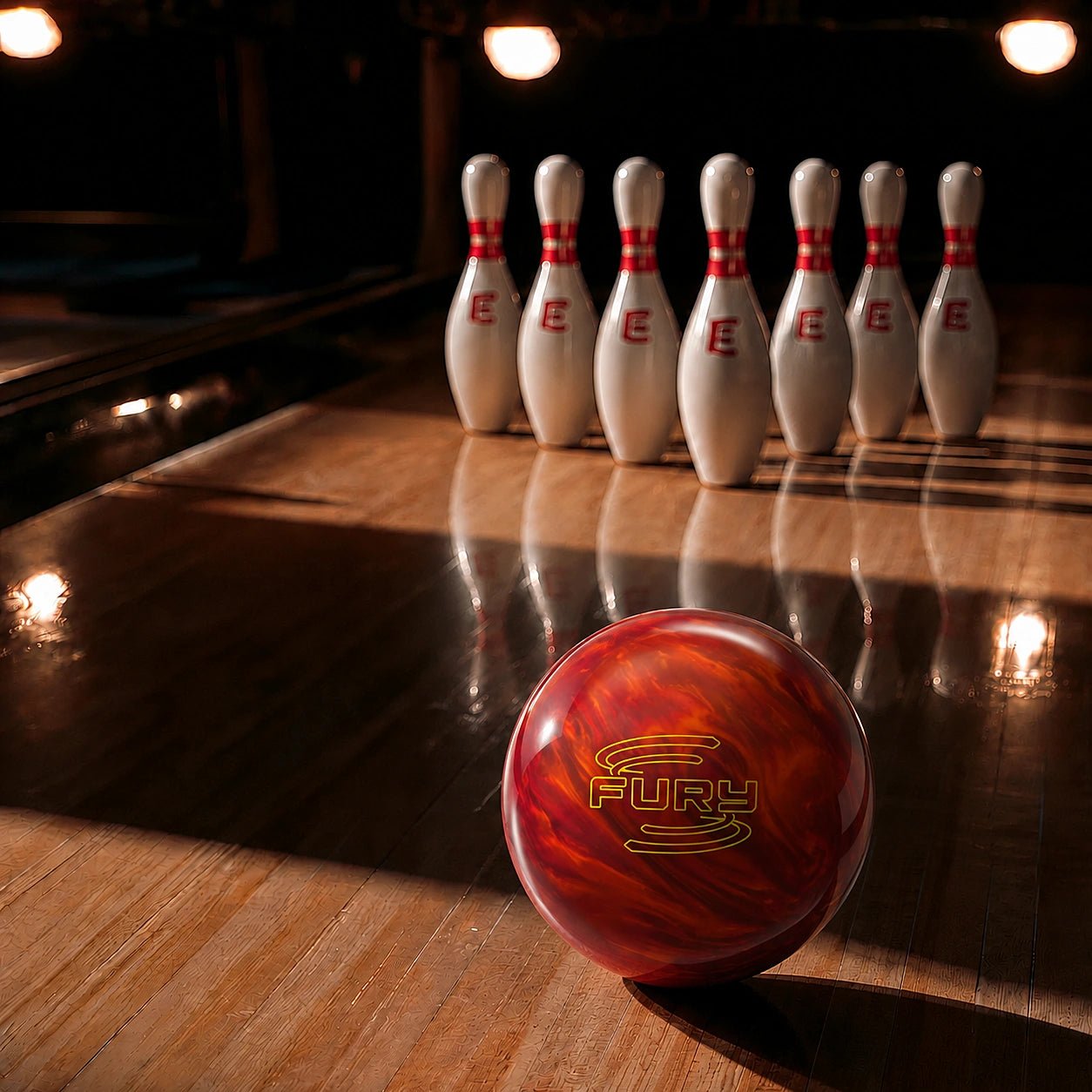Boule FURY ORANGE/RED - Bowling Stars