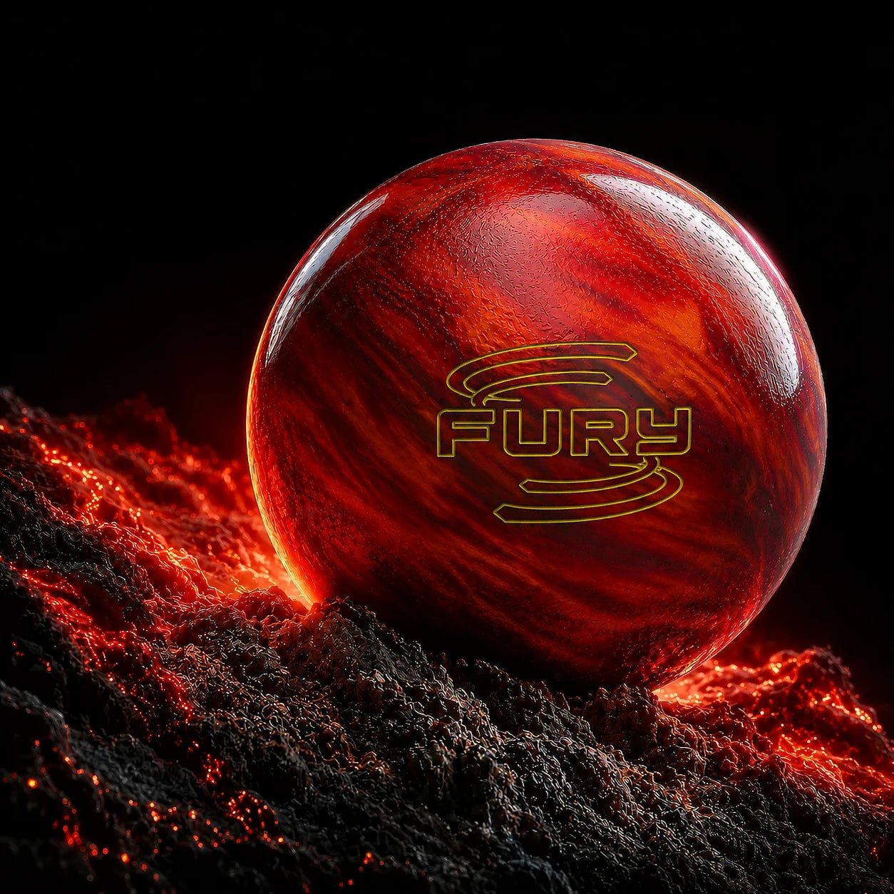 Boule FURY ORANGE/RED - Bowling Stars