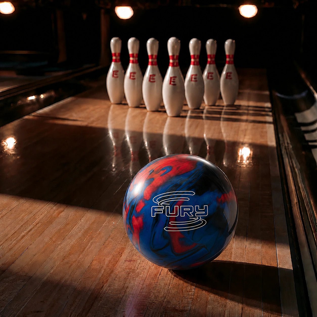 Boule FURY RED/BLUE/BLACK - Bowling Stars