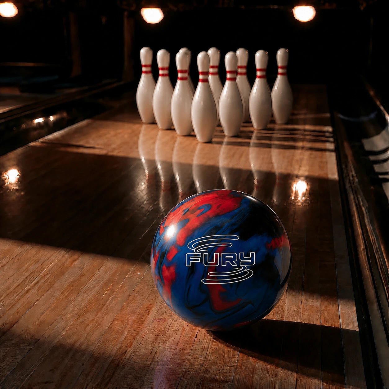 Boule FURY RED/BLUE/BLACK - Bowling Stars