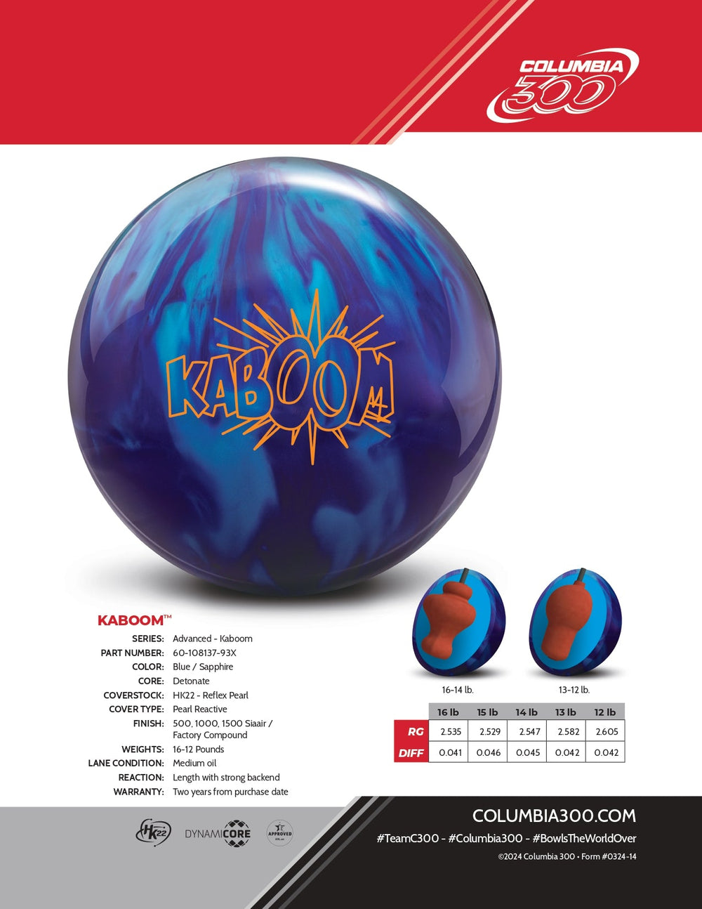 Boule KABOOM - Bowling Sterren