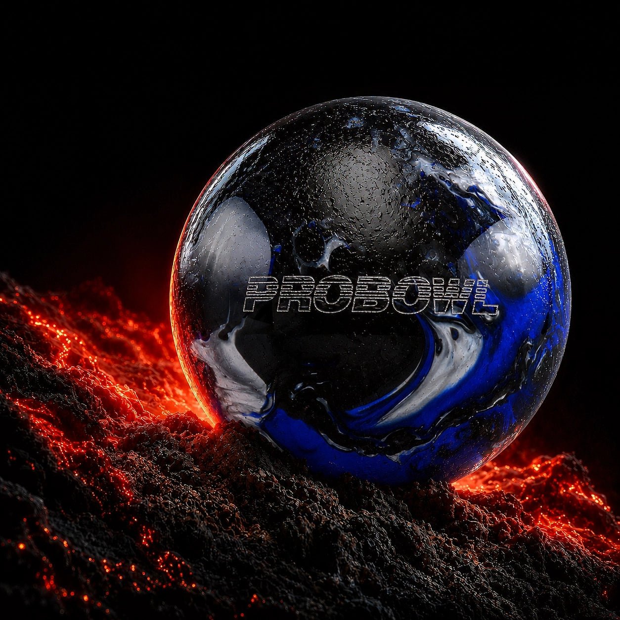 Boule PRO BOWL BLUE/BLACK/SILVER - Bowling Stars