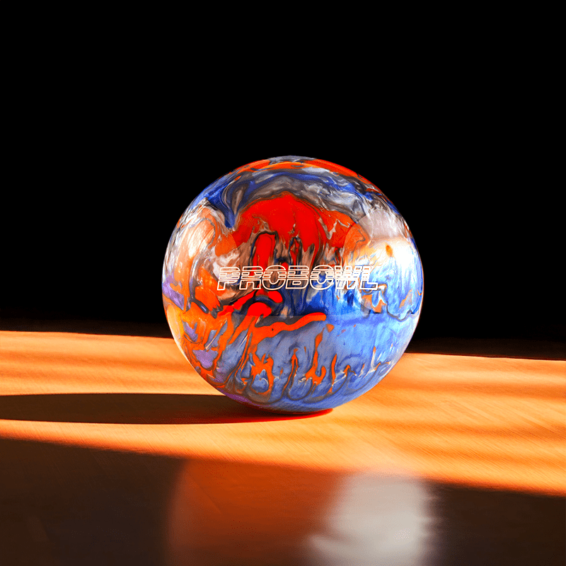 Boule PRO BOWL - BLUE/ORANGE/SILVER - Bowling Stars