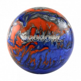 Boule PRO BOWL - BLUE/ORANGE/SILVER - Bowling Stars