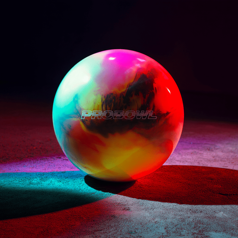 Boule PROBOWL - BLACK/YELLOW/ORANGE - Bowling Stars