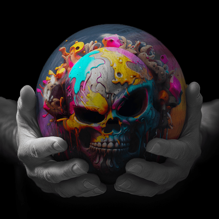 Boule Rainbow Skull Blitz - Bowling Stars