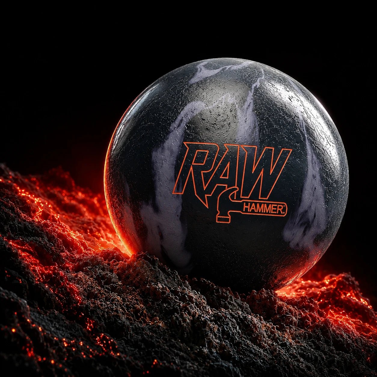 Boule RAW BLACK/GREY HAMMER - Bowling Stars
