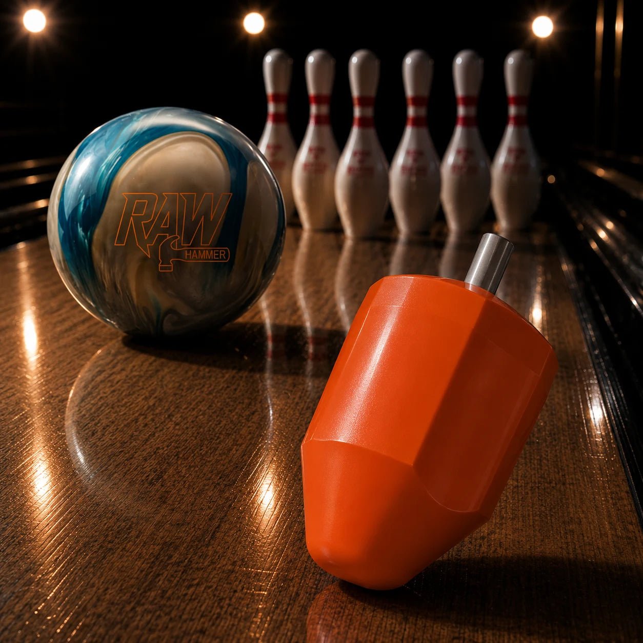 Boule RAW BLUE/SILVER/WHITE HAMMER - Bowling Stars