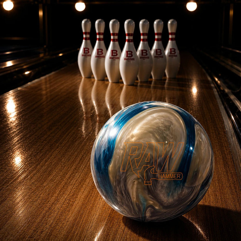 Boule RAW BLUE/SILVER/WHITE HAMMER - Bowling Stars