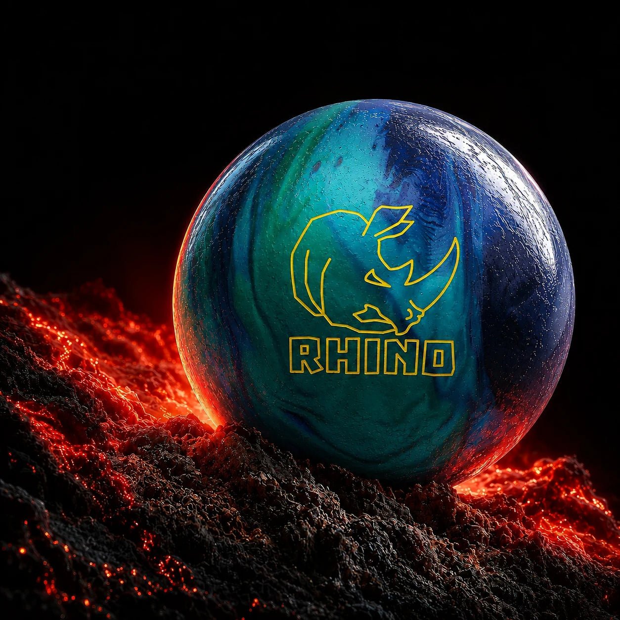 Boule Rhino Cobalt / Aqua / Teal - Bowling Stars
