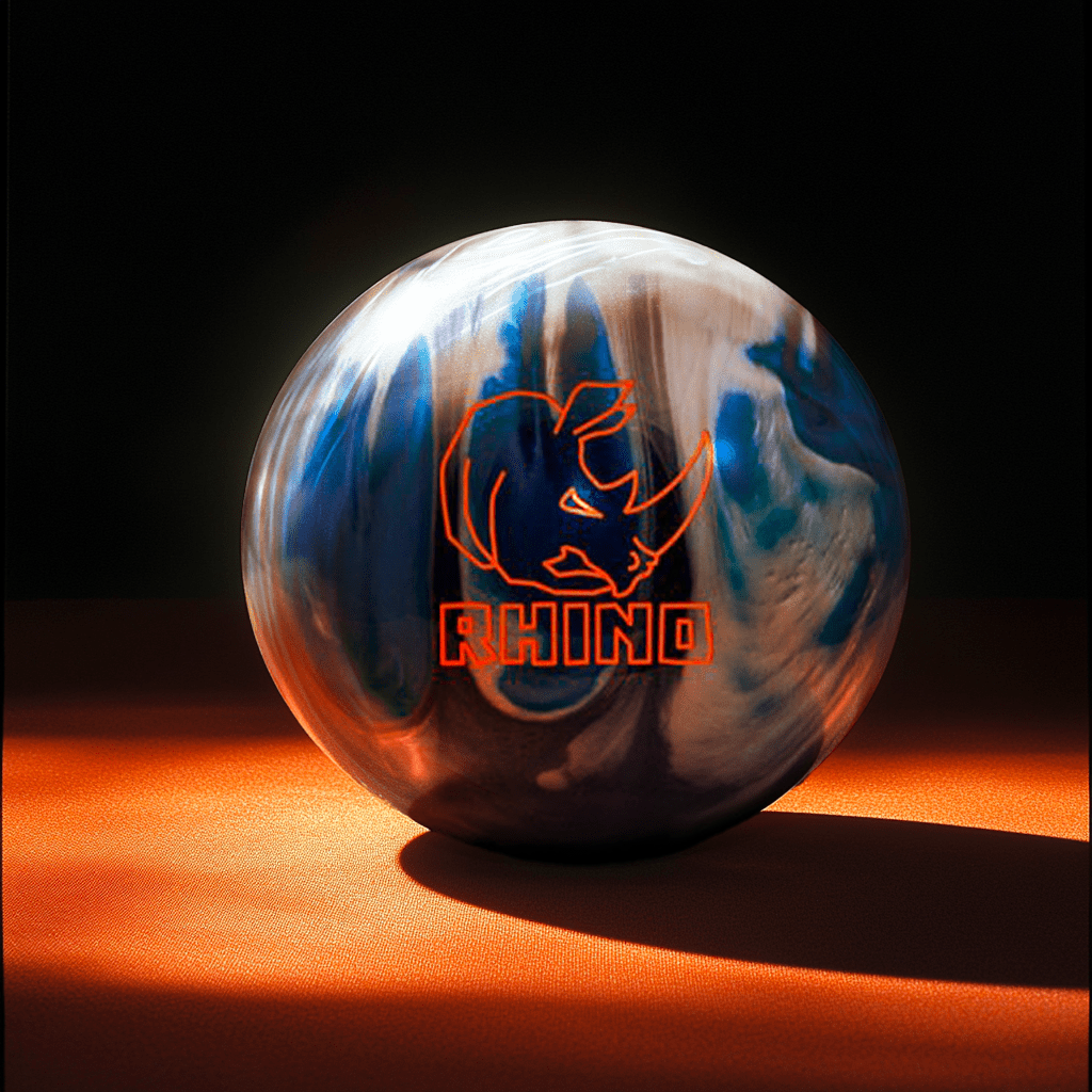 Rhino Ball Negro / Azul / Plata Perla - Bowling Stars