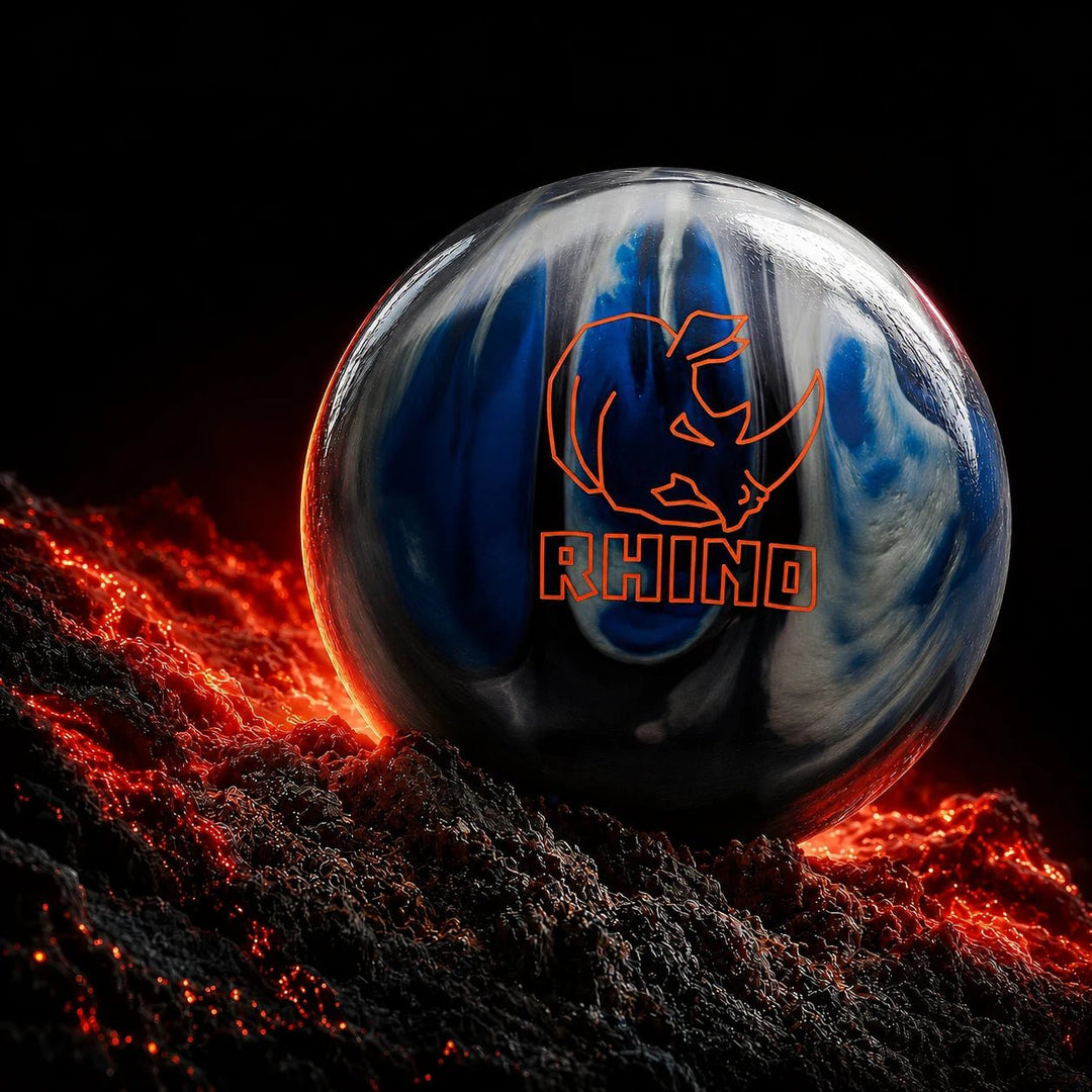 Boule Rhino Noir / Bleu / Argent Perle - Bowling Stars