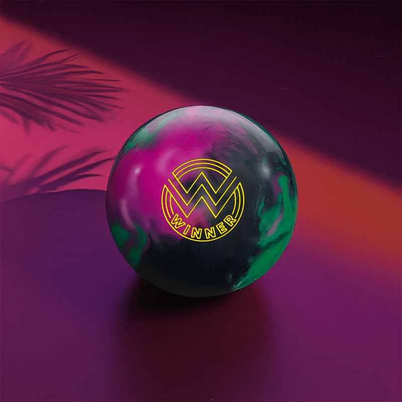 Boule ROTO GRIP WINNER SOLID BLACK/PURPLE/GREEN - Bowling Stars