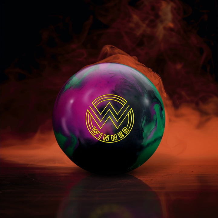 Boule ROTO GRIP WINNER SOLID BLACK/PURPLE/GREEN - Bowling Stars