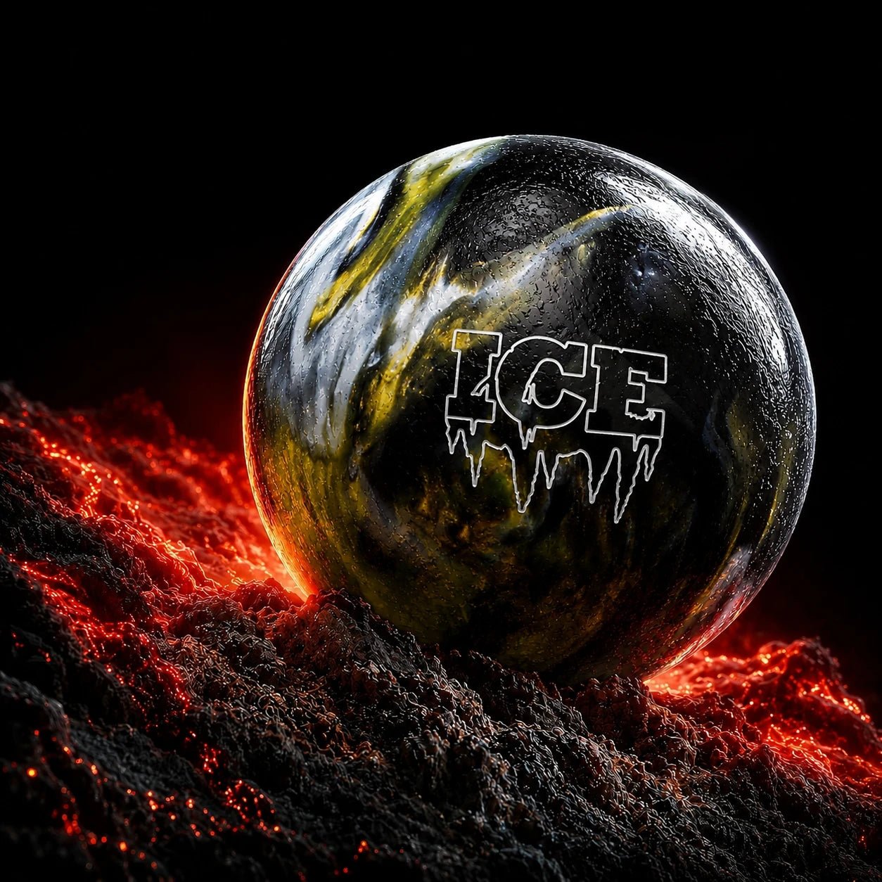 Boule STORM ICE BLACK/WHITE/GOLD - Bowling Stars