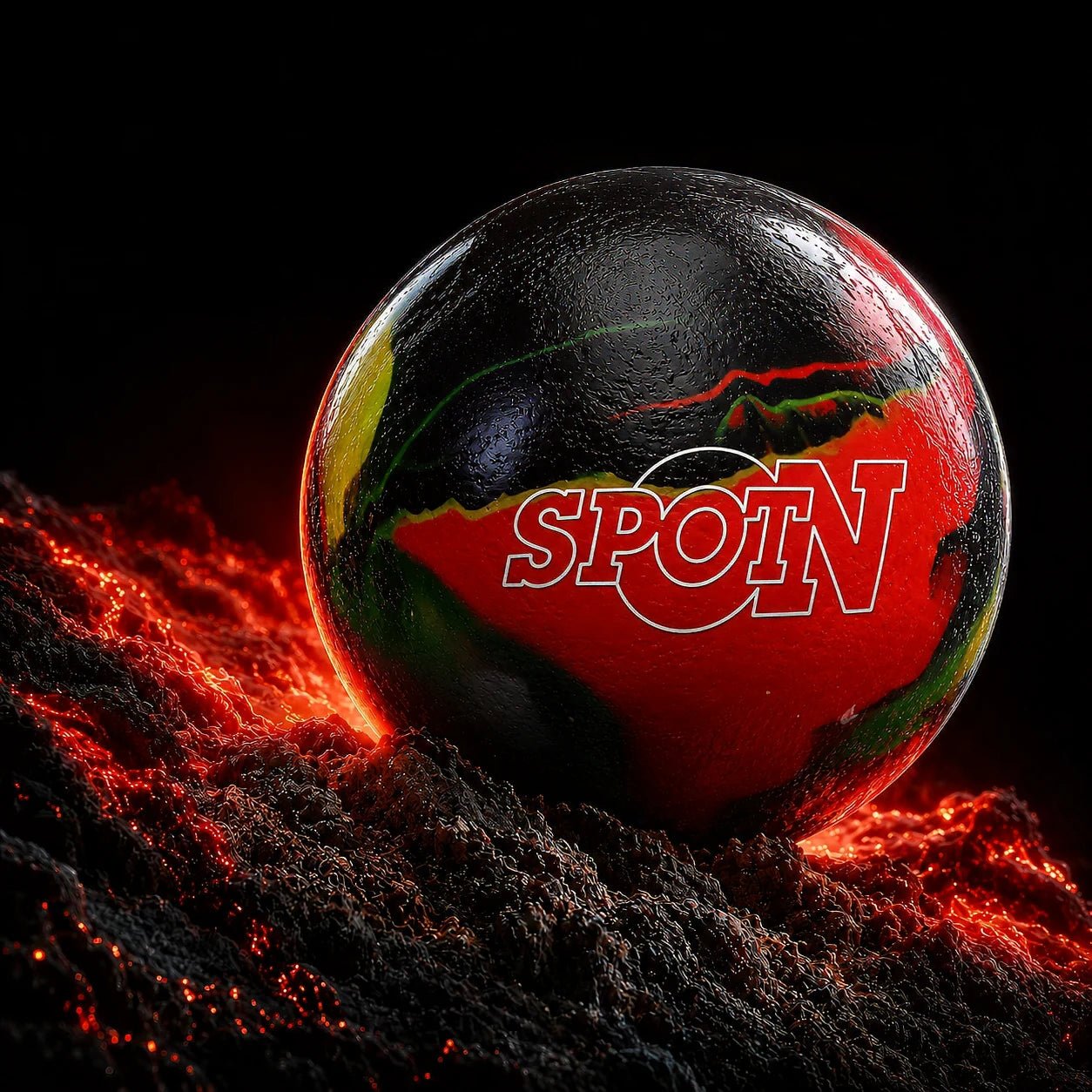 Boule STORM SPOT ON - BLK/YEL/ORA - Bowling Stars