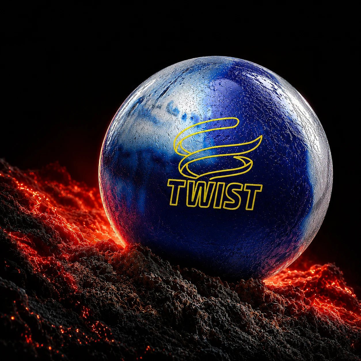 Boule TWIST BLEU/ARGENT - Bowling Stars