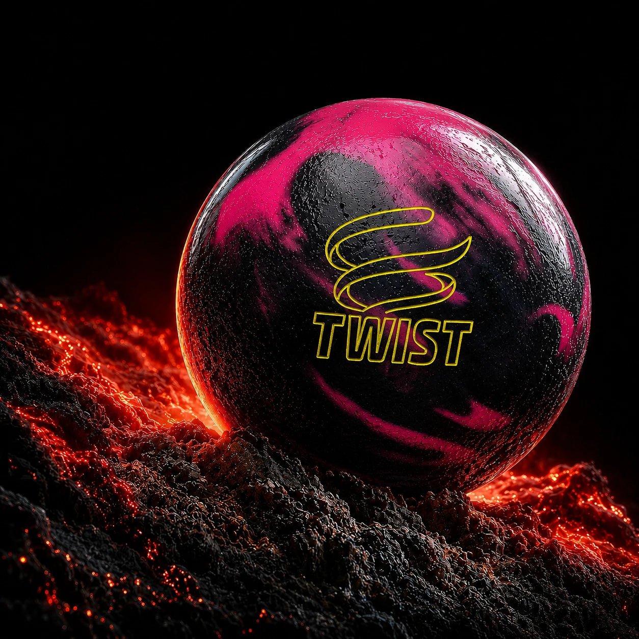 Boule TWIST PINK/BLACK - Bowling Stars