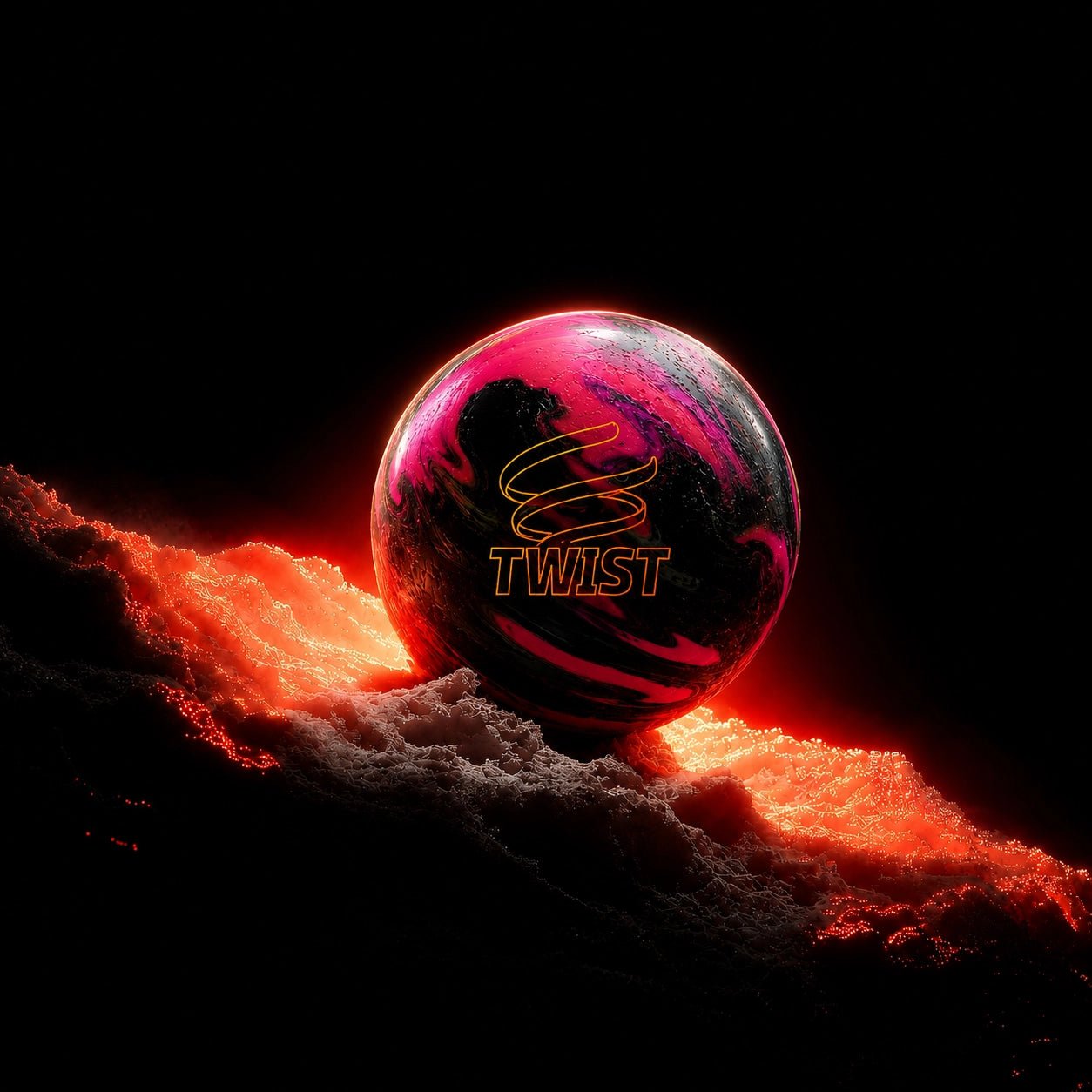 Boule TWIST PINK/BLACK - Bowling Stars