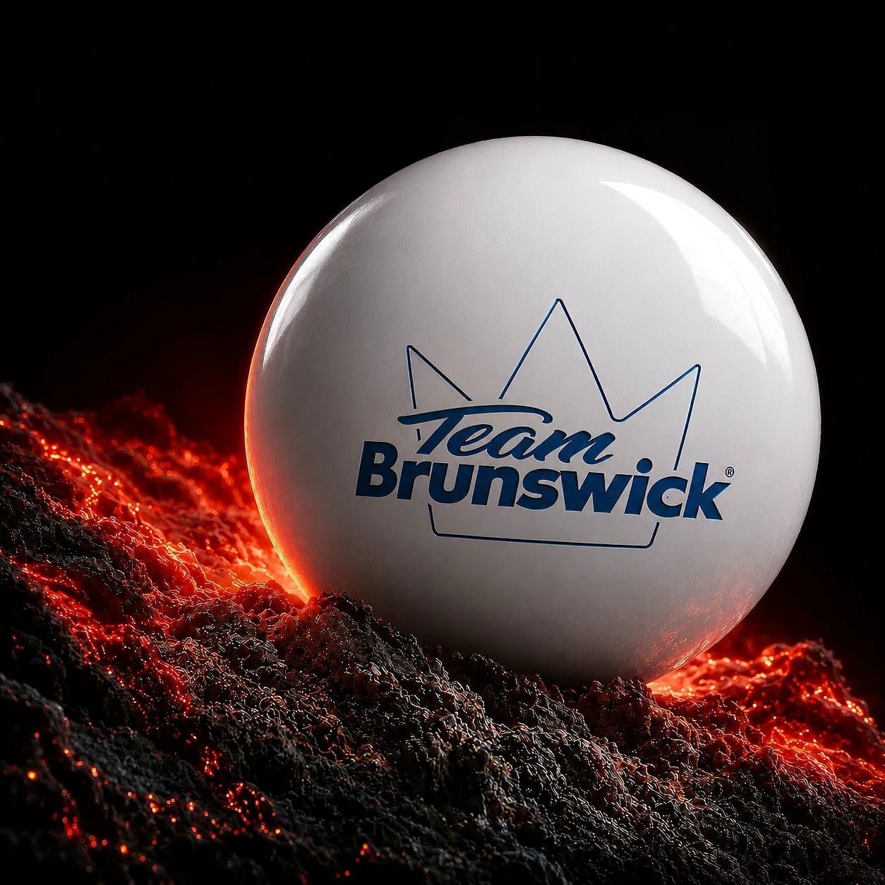 Boule VIZ-A-BALL TEAM BRUNSWICK WHITE - Bowling Stars