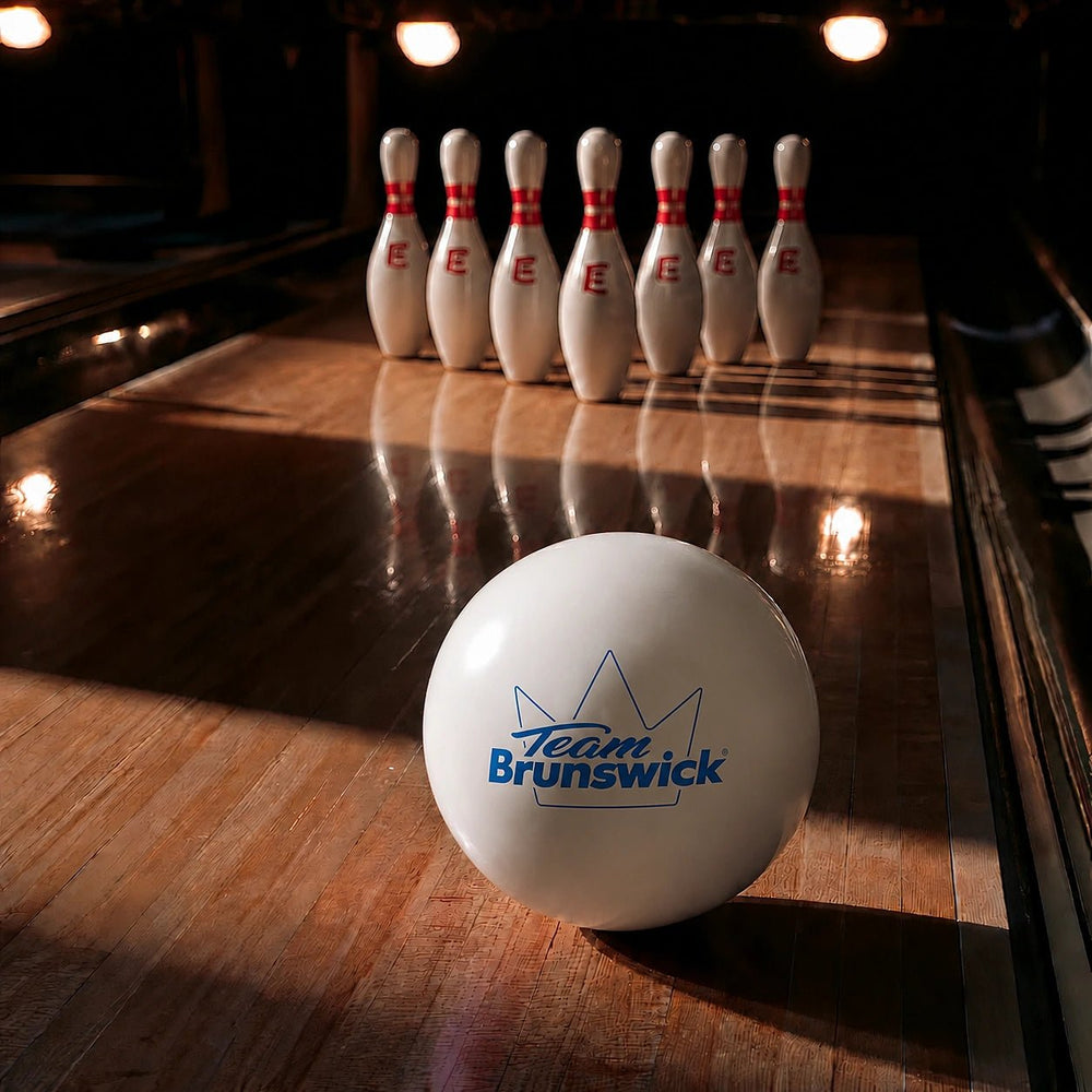 Boule VIZ-A-BALL TEAM BRUNSWICK WHITE - Bowling Stars