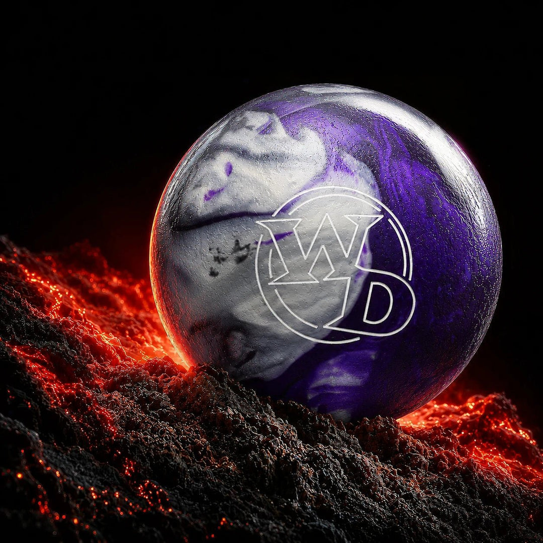 Boule WHITE DOT BLACK/PURPLE/SILVER COLUMBIA - Bowling Stars