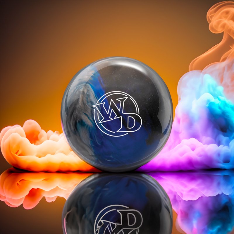 Boule WHITE DOT BLUE/BLACK/SILVER COLUMBIA - Bowling Stars