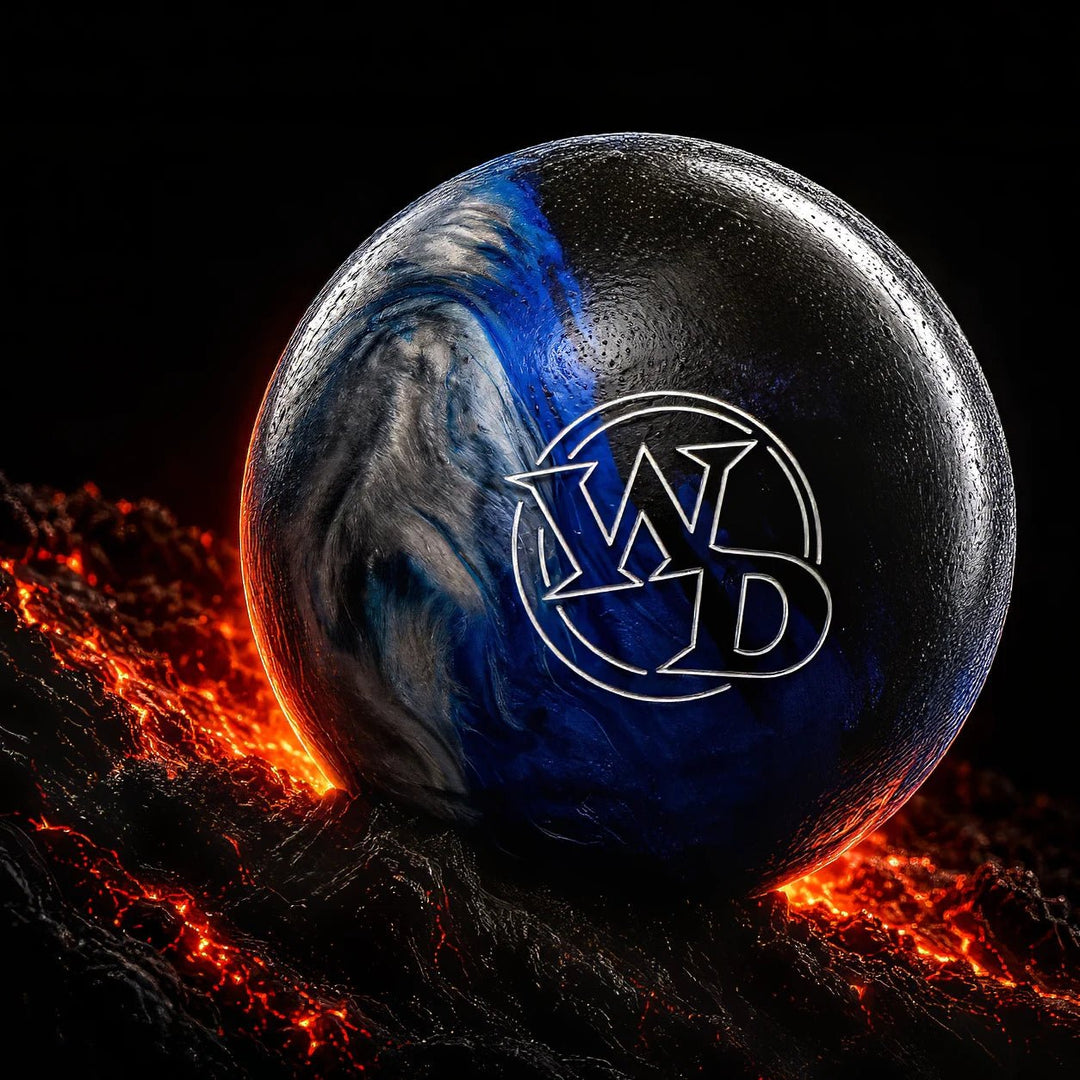Boule WHITE DOT BLUE/BLACK/SILVER COLUMBIA - Bowling Stars