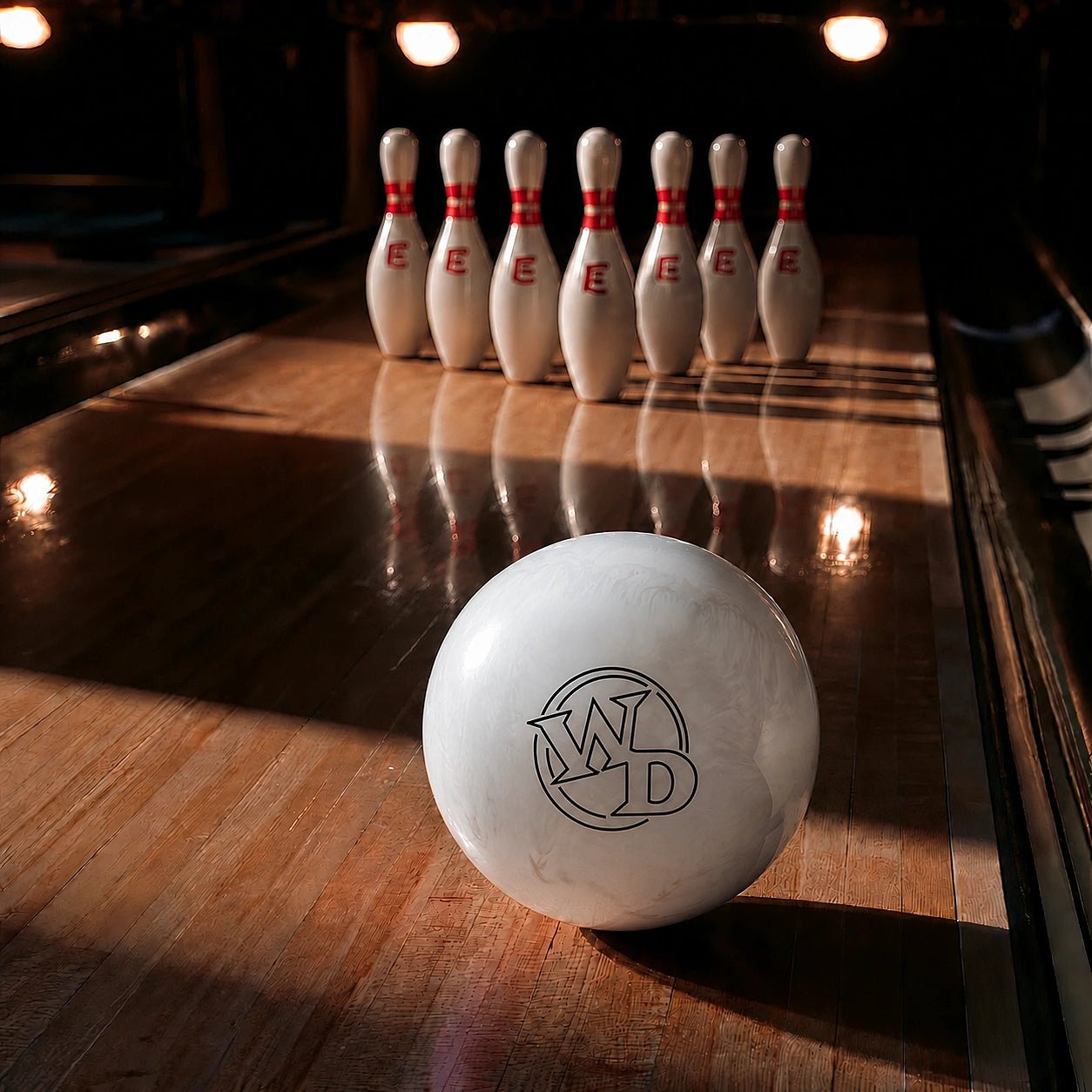 Boule WHITE DOT DIAMOND COLUMBIA - Bowling Stars