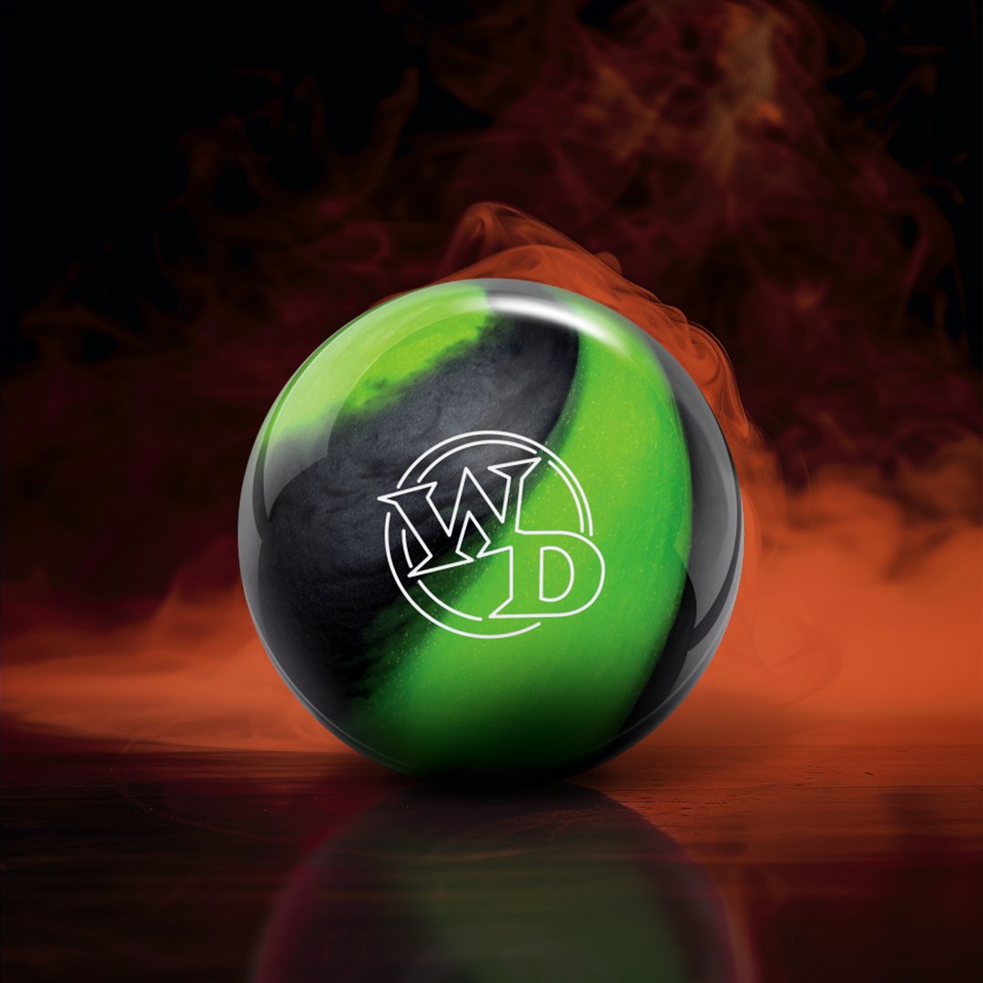 Boule WHITE DOT LIME SWIRL - Bowling Stars