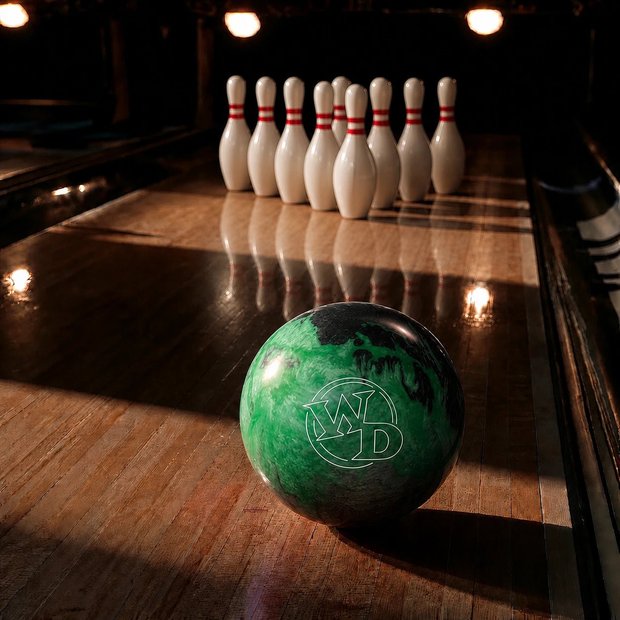 Boule White Dot Mint Frost - Bowling Stars