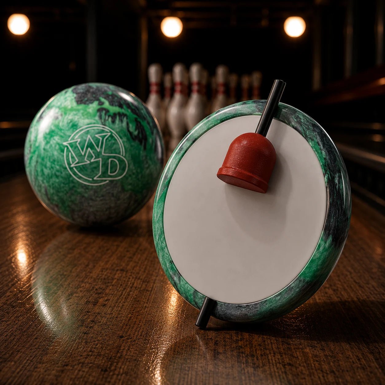 Boule White Dot Mint Frost - Bowling Stars