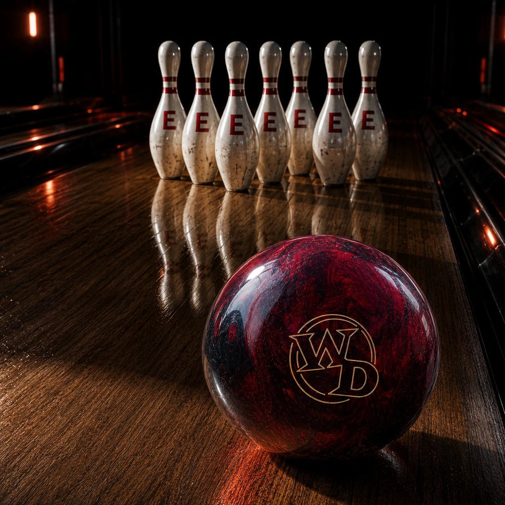 Boule WHITE DOT SCARLET COLUMBIA - Bowling Stars