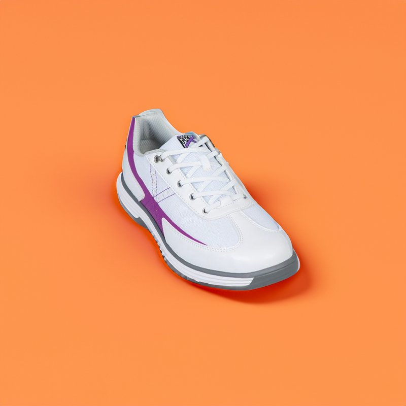 Chaussure bowling KR Elevate Blanc et Violet - Bowling Stars